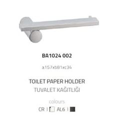 Diğer 57858324443499099283959 Pıvot Tuvalet Kağıtlığı Krom Renk 34X81X157 Mm Acı Kahve