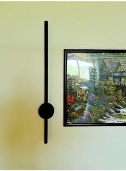 Diğer 57858324443536999283959 Modern Dekoratif Led Duvar Aplik - Siyah Kasa - Beyaz Işık 6500K Acı Kahve