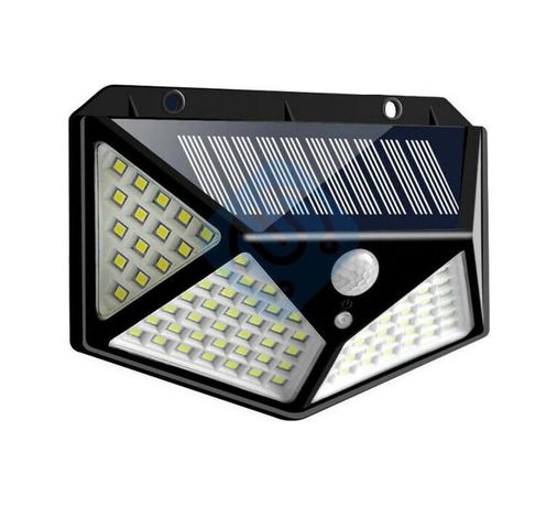Diğer 57858324443558699283959 Geniş Açılı Solar 100 Led 3 Modlu Harekete Duyarlı Güneş Enerjili Led Suya Dayanıklı Solar Bahçe Led Aydınlatma Işık Hareket Sensörlü Işık Yüksek Işık Aydınlatma Acı Kahve