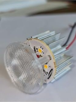 Diğer 57858324443568999283959 10'lu Paket Dekoratif Yuvarlak Tente Içi Kasasız Led Armatür 12V - Beyaz Işık 6500K Acı Kahve