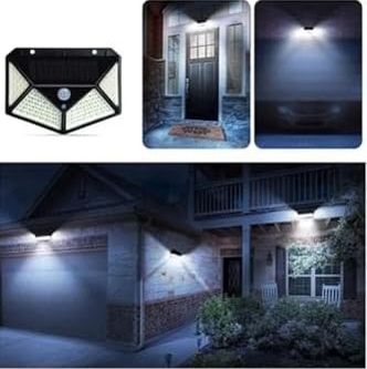 Diğer 57858324443580099283959 100 Led Solar Aydınlatma Fotoselli Solar Lamba Hareket Sensörlü 3 Modlu Güneş Enerjili Lamba