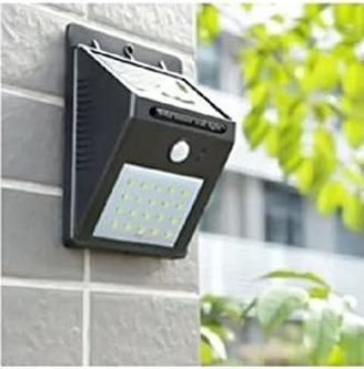 Diğer 57858324443647399283959 20 Led'li Güneş Enerjili Hareket Sensörlü Bahçe Lambası Acı Kahve