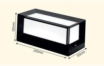 Diğer 57858324443663099283959 Bahçe Aydınlatması Led Işık 25Cm E27 Duylu Zita Ultra Bahçe Duvar Aplik Su Geçirmez Acı Kahve