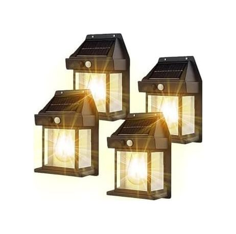 Diğer 57858324443732799283959 2026 Model Yeni Suya Dayanıklı Harekete Duyarlı Güneş Enerjili Solar Led Dış Mekan Bahçe Lambası 4 Acı Kahve