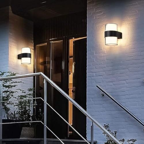 Diğer 57858324443758499283959 Silindir Led Aplik 12 Watt Gün Işığı 3200K İç Mekan Ve Dış Mekan Led Aplik Ip54 Acı Kahve