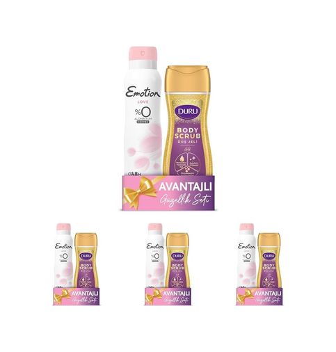 Diğer 57858324443899699283959 Emotion Deodorant 150 Ml + Duş Jeli 250 Ml 4 Paketi Açık Bej
