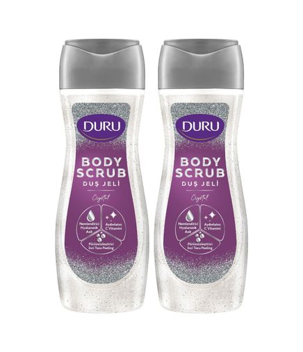 Diğer 57858324443930899283959 Body Scrub Crystal Duş Jeli 2X450 Ml Açık Bej