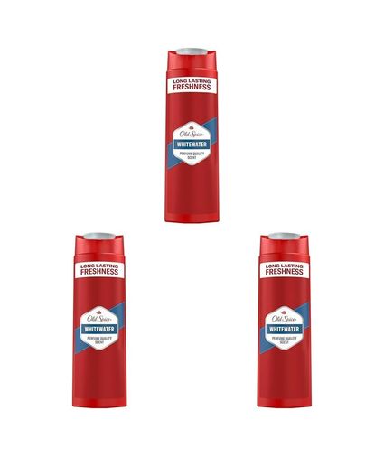 Diğer 57858324443975599283959 Old Spice Whitewater Erkekler İçin Duş Jeli Ve Şampuan 400 Ml 3Lü Paket Açık Bej