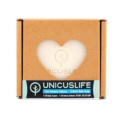 Diğer 57858324443976599283959 Unicuslife% 100 Saf Doğal Türk Hamamı Sabunu Katkısız El Yapımı 100 Gr Acı Badem