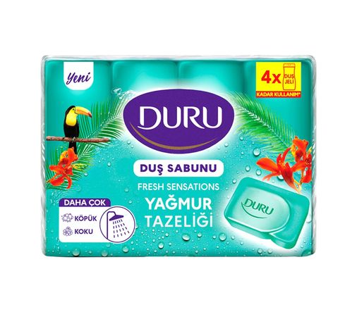 Diğer 57858324443990999283959 Duru Fresh Sensations Yağmur Ormanı Sabun, 150 Gramx4 Acı Badem
