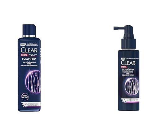 Diğer 57858324444771099283959 Scalp Pro Saç Dökülmesine Karşı Güçlendirici Şampuan Kepeğe Karşı Etkili 300 Ml &clear Men Scalp Pro Saç Dökülmesine Karşı Güçlendirici Serum 70 Ml