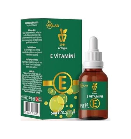 Diğer 57858324445195799283959 Arlab E Vitamini 5Ml%100 Saf - Cilt Ve Saç İçin Doğal Ürün Arlab Vitamin E 5Ml 100% Pure - Natural For Skin And Hair
