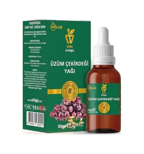 Diğer 57858324445197499283959 Üzüm Çekirdeği Yağı 30Ml%100 Saf Yağ Arlab Pure Grape Seeed Oil 30Ml