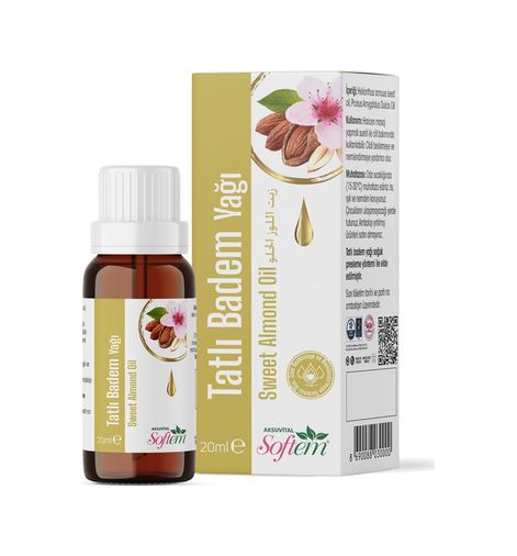 Diğer 57858324445198899283959 Softem Tatlı Yağı 20 Ml Soğuk Pres Doğal Bitkisel Yağ Cilt Ve Saç Bakımı İçin, A Ve E Vitamini İçeriği, Kirpik Ve Kaş Bakımına Uygun, Nemlendirici Ve Besleyici Etki