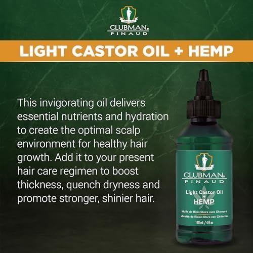 Diğer 57858324445213699283959 Clubman Pinaud Light Castor Oil + Hemp Saç Bakım Yağı 118Ml