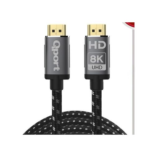 Diğer 57858324448609399283959 Qport Q-Hdmı215 5M Hdmı 2.1V 8K Örgülü Altın Uçlu 0