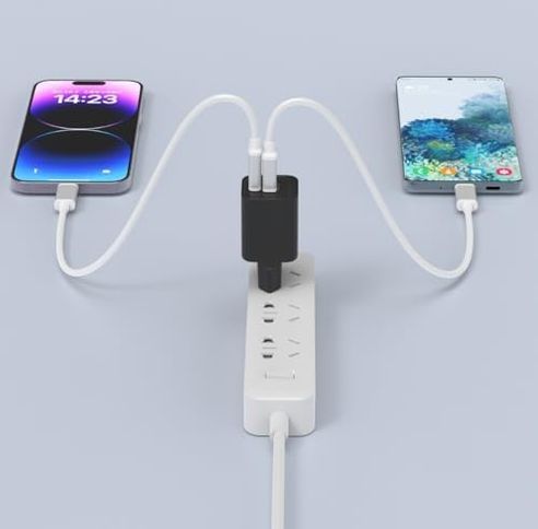 Diğer 57858324448930099283959 35W Pd+Qc3.0 Hızlı Şarj Adaptörü, Macbook Uyumlu 1.5 Saat Şarj Süresi, Usb Ve Type-C Portlu Acı Kahve