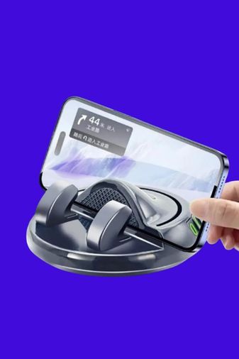 Diğer 57858324448944399283959 360 Dönebilen Araç İçi Telefon Tutucu, Yapışkanlı Taban, Numaratörlü Gösterge, Siyah 1