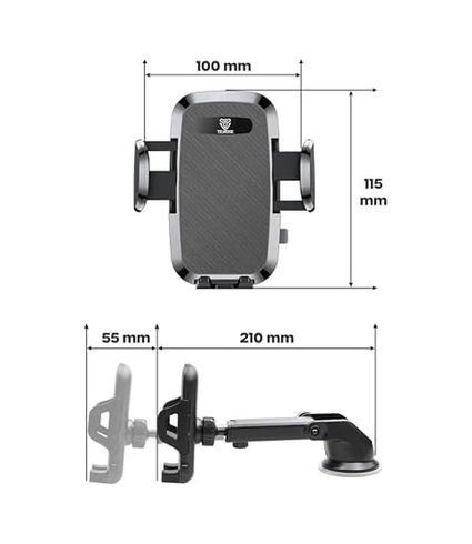 Diğer 57858324448952299283959 2 Modlu Klima + Torpido Araç Telefon Tutacağı Cam Havalandırma Vantuzlu Araba Telefon Tutucu Tt01 1