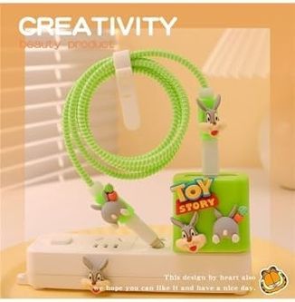 Diğer 57858324448960199283959 18W/20W İle Uyumlu Toy Bugs Şarj Kılıfı, Şarj Kablosu Örme Aparatı, Toparlayıcı, Kablo Koruyucu Acı Kahve