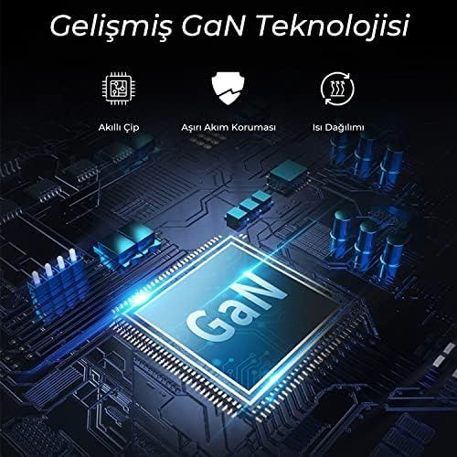 Diğer 57858324448960399283959 Bix Bx65Gd Gan 65W Pd Led Göstergeli 2 Type-C & 1 Usb-A Girişli Gelişmiş Şarj Teknolojisine Sahip Şarj Adaptörü Acı Kahve