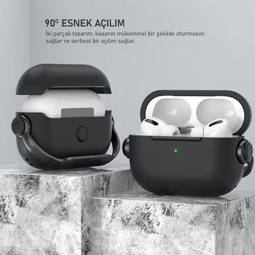 Diğer 57858324449238299283959 Labs 4 Uyumlu Djpods Sert Malzemeli Dayanıklı Koruyucu Kilitli Kapak Askı Aparatlı Kılıf Siyah - Siyah Addison