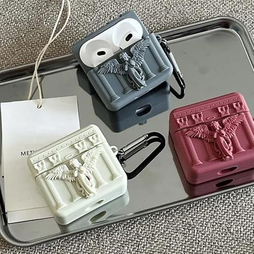 Diğer 57858324449240599283959 Airpods İle Uyumlu 4.nesil Earbuds Sert Kulaklık Kılıfı Yumuşak Soft Dokunuş Karakter Görünümlü Kılıf Grey, Airpods 4. Nesil Addison