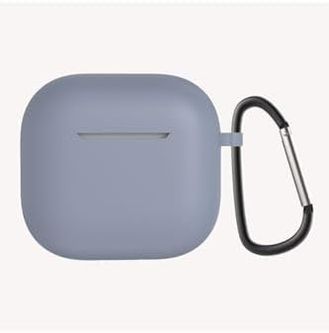 Diğer 57858324449269799283959 Air Pods 4 İle Uyumlu Standart Silikon Kılıf, Lavendery Gray Addison