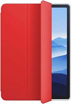 Diğer 57858324449305799283959 İpad Air 11 2024 İçin Kılıf A2902-A2903 Slim Translucent Back Smart Cover Kırmızı İpad Air 11 2024 İle Uyumlu Kılıf - Kırmızı Addison