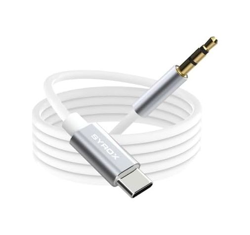 Diğer 57858324449346499283959 Dt24T-J Type-C - 3.5Mm Aux Dönüştürücü 1Mt Ses Kablosu - Beyaz 001