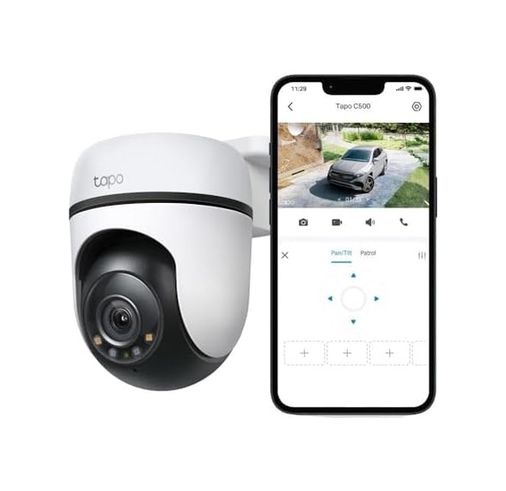 Diğer 57858324449352699283959 Tp-Link C500 V2.0 Işıklı Ve Renkli Gece Görüşlü, Sesli Ve Işıklı Alarmlı, Yatay/dikey 360 Derece, Dış Mekan Wi-Fi Güvenlik Kamerası Açık Gri