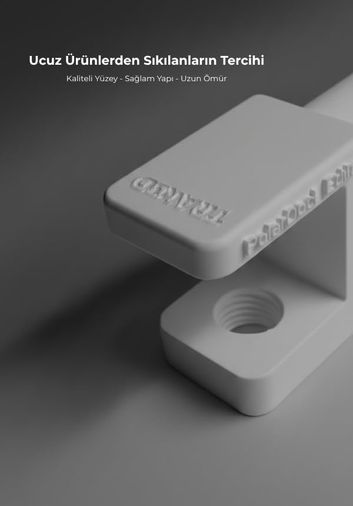 Diğer 57858324449359799283959 Premium Beyaz Masa Kenarı Kulaklık Standı Shadow Edition V6 Yeni Versiyon Kaydırmaz Keçeli, Ergonomik Ve Güçlendirilmiş Acı Kahverengi