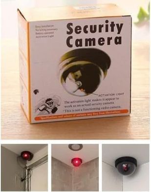 Diğer 57858324449366899283959 Caydırıcı Dome Sahte Güvenlik Kamerası, Kapalı Ve Açık Alan Kullanımı İçin Açık Gri