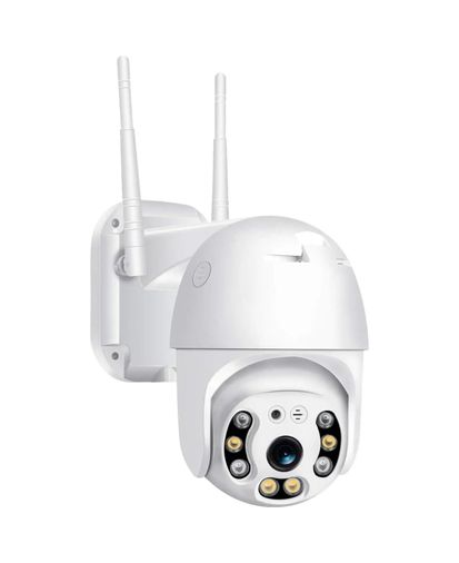 Diğer 57858324449367299283959 Full Hd 1080P Wi-Fi Ip66 Ptz V380 Pro Kamera, Pan Tilt Güvenlik Kamerası, Çift Yönlü Ses/hareket Algılama/en İyi Gece Görüşü/su Geçirmez Cctv Kamera, 128 Gb'a Kadar Sd Kart Desteği, Beyaz Açık Gri