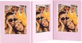 Diğer 57858324449451999283959 Mini Film Uyumlu Pembe 3'lü Mıknatıslı Fotoğraf Çerçeve Seti 0
