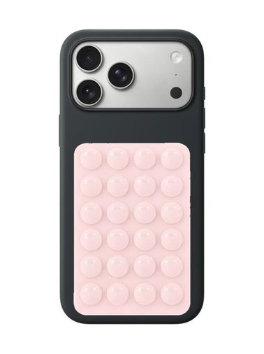 Diğer 57858324450155299283959 Dikdörtgen Vantuzlu Yapışkan Telefon Tutucu Taşınabilir Silikon Yumuşak Telefon Standı Geniş Kullanım Alanı Pudra Acı Kahverengi