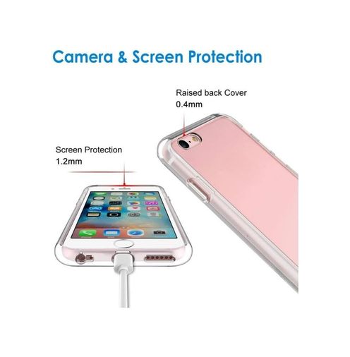 Diğer 57858324450275099283959 İle Uyumlu Şeffaf Clear Silikon Yüksek Kalite Darbeye Dayanıklı Şık Telefon Kılıfı 6/6S Addison