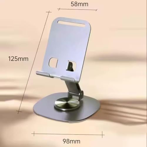 Diğer 57858324450277599283959 Metal 360 Dönebilen Ayarlanabilir Telefon Masa Üstü Standı Standart M-360 Üst Kısım Aşağı Yukarı Ve Alt Kısım Sağa Sola 360 Derece Dönerli Uzay Grisi Acı Kahverengi