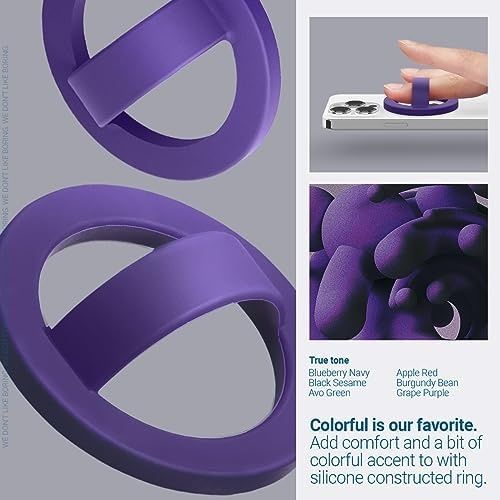 Diğer 57858324450332499283959 İçin Magsafe Özellikli Silikon Telefon Tutucu Pop Grape Purple - Afa07061 Acı Kahverengi