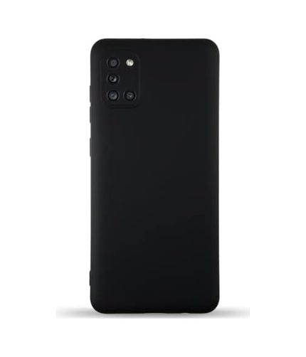 Diğer 57858324450337699283959 Galaxy A31 İle Uyumlu Kapak İçi Kadife Kamera Korumalı Lansman Silikon Kılıf - Siyah Addison