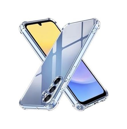 Diğer 57858324450460599283959 Galaxy A15 Kapak Kamera Korumalı Airbag Antishock Köşe Korumalı Şeffaf Silikon Kılıf Addison