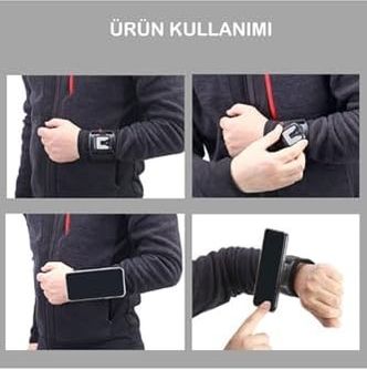 Diğer 57858324450471299283959 Spor Koşu Bileklik Telefon Tutucu 360 Dönebilen Tüm Telefonlara Uyumlu + Bisiklet Telefon Tutucu Acı Kahverengi