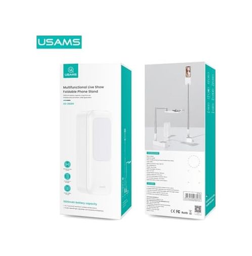 Diğer 57858324450492499283959 Us-Zb209 Online Ders Ve Yayın İçin Ledli,monopodlu,kumandalı,şarjlı Taşınabilir Telefon Standı Açık Gri