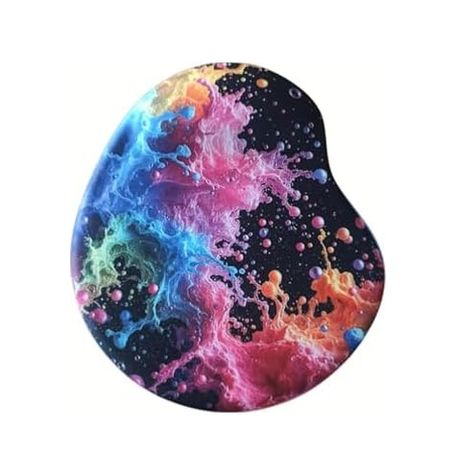Diğer 57858324451333299283959 Oval Baskılı Bilek Destekli Tip Kaymaz Taban Optik Bilgisayar Notebook Mouse Pad Maus Pad Renkli Köpükler 001