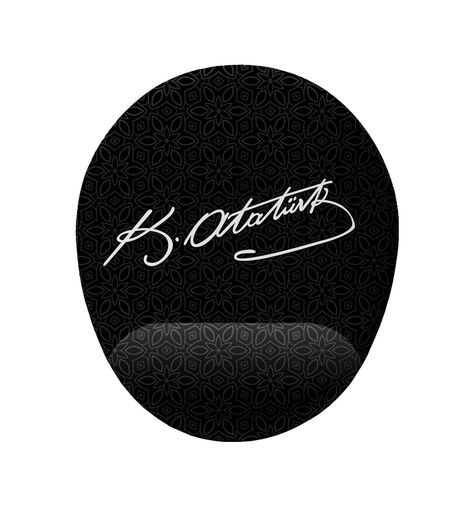 Diğer 57858324451673799283959 Atatürk İmza Bilek Destekli Mouse Pad 001