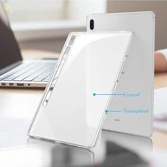 Diğer 57858324451780999283959 - Galaxy Tab S9 Sm-X710 İle Uyumlu Kılıf Şeffaf Pürüzsüz Premium Silikon Kapak Addison