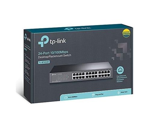 Diğer 57858324451831899283959 Tl-Sf1024D, 24-Portlu 10/100Mbps Desktop/rackmount Switch Açık Gri