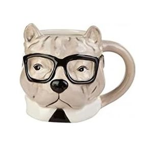 Diğer 57858324451865499283959 Anımal Buldog Mug Açık Altın