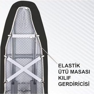 Diğer 57858324451876799283959 Elastik Ütü Masası Kılıfı Örtüsü-Bezi Gerdiricisi Ütü Masası &aksesuarları, Ev Gereçleri Açık Ahşap
