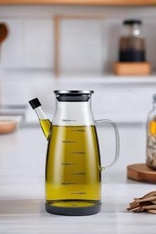 Diğer 57858324451883599283959 Tekli Metal Kapaklı Yağdanlık Slikon Altlıklı Paslanmaz Çelik Kapak Yağdanlık 1000 Ml 0